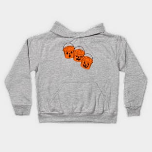 80s Pumpkin Buckets Kids Hoodie